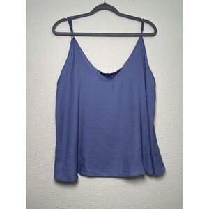 Free People Intimately Bandeau Inset Lace Layers Camisole Sky Blue‎ Size M